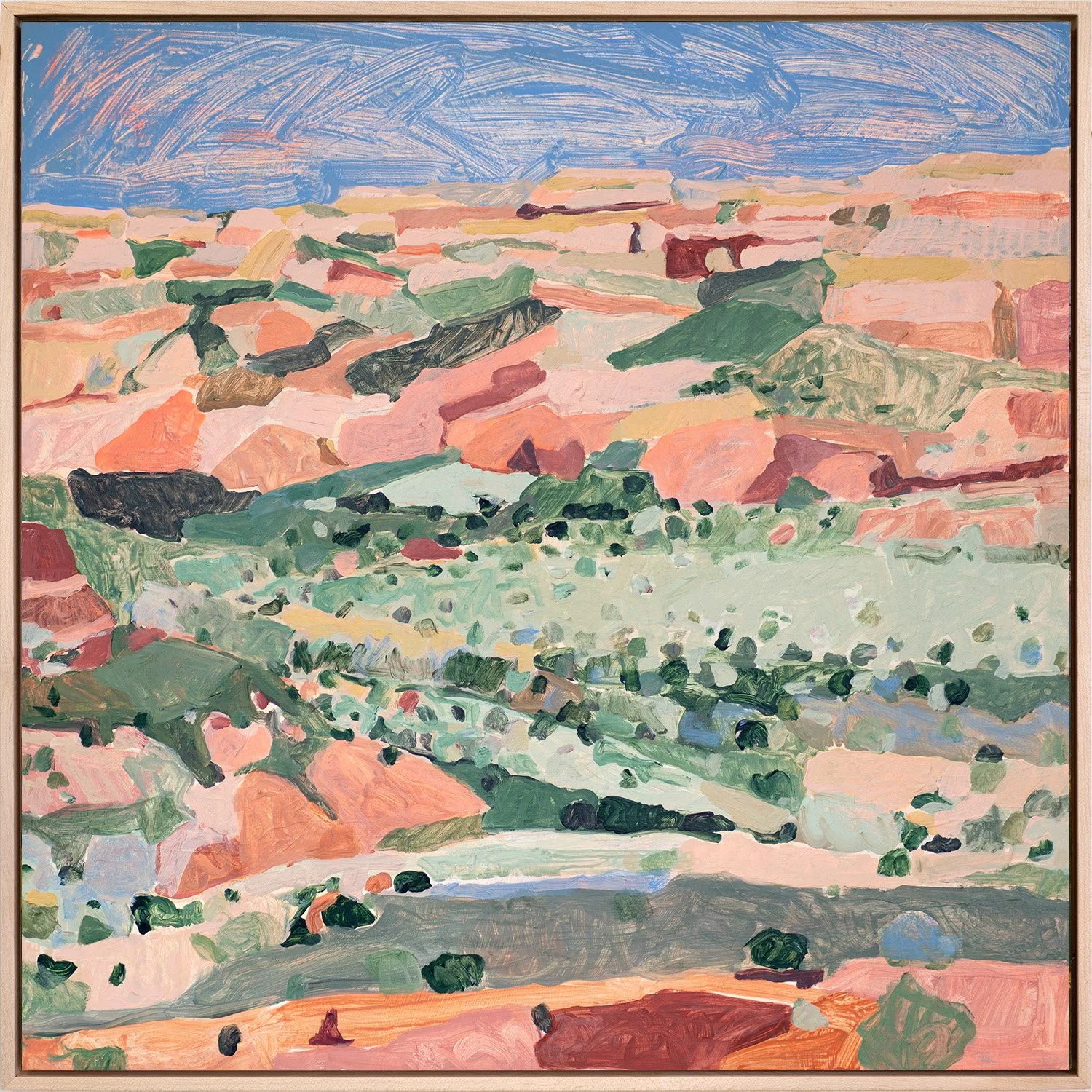 LAYERS OF RED ROCK I 24"X24"