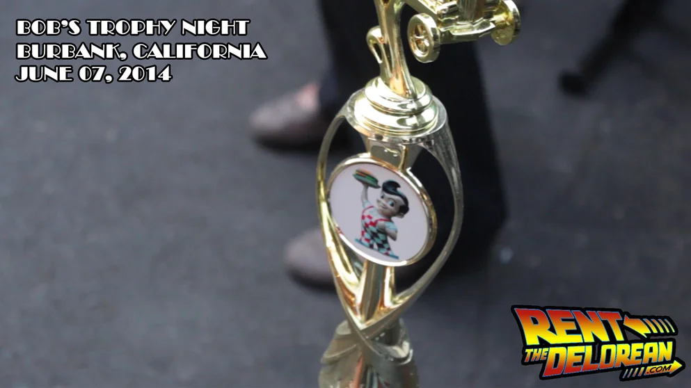RentTheDelorean.com wins Bob's Trophy Night in Burbank!