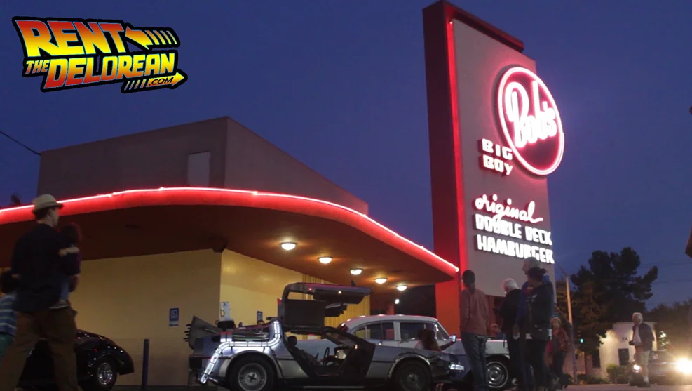 RentTheDelorean.com ends Summer 2014 at Bob's Big Boy