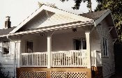 South elevation of a new master bedroom addition for a Seattle area home.