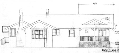 An exterior elevation of the finished project.