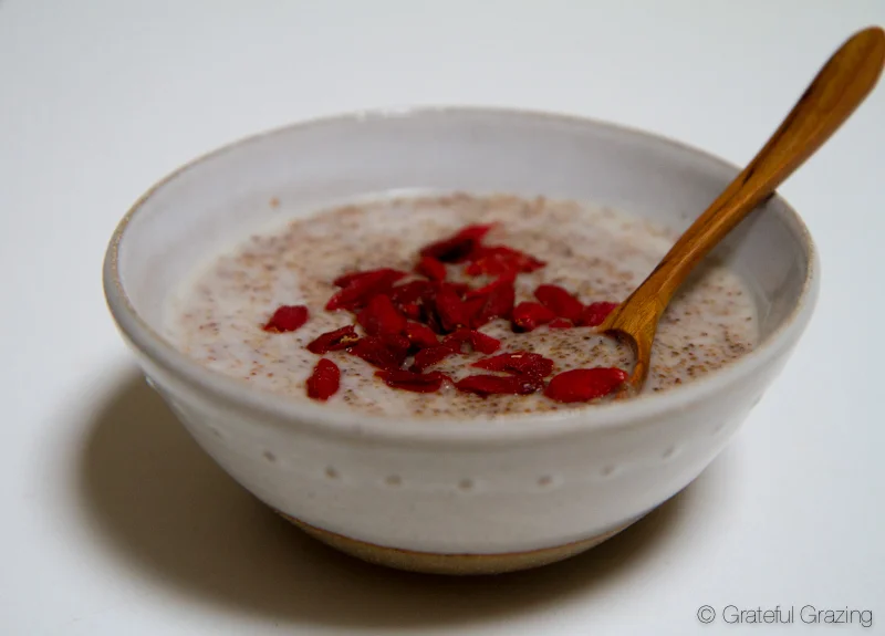 Popped Amaranth Breakfast Pudding 