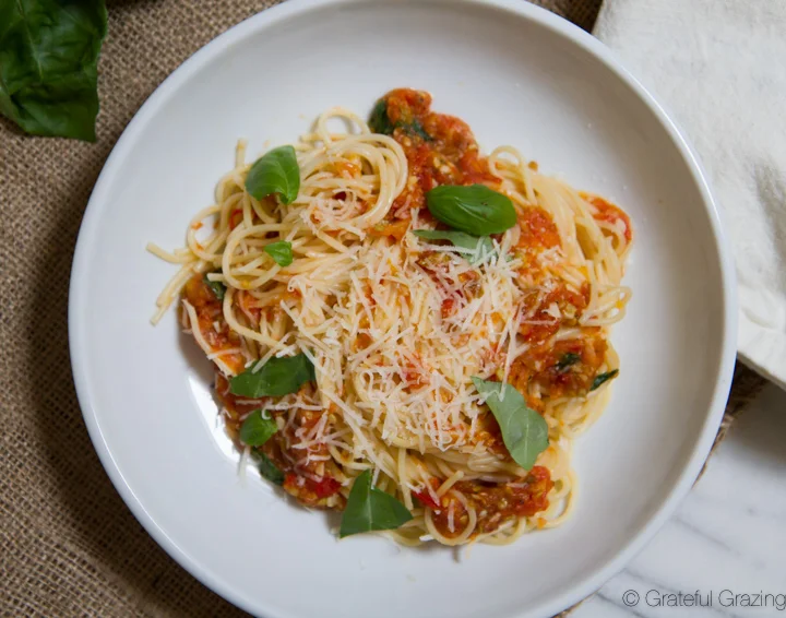 simple grated tomato sauce 