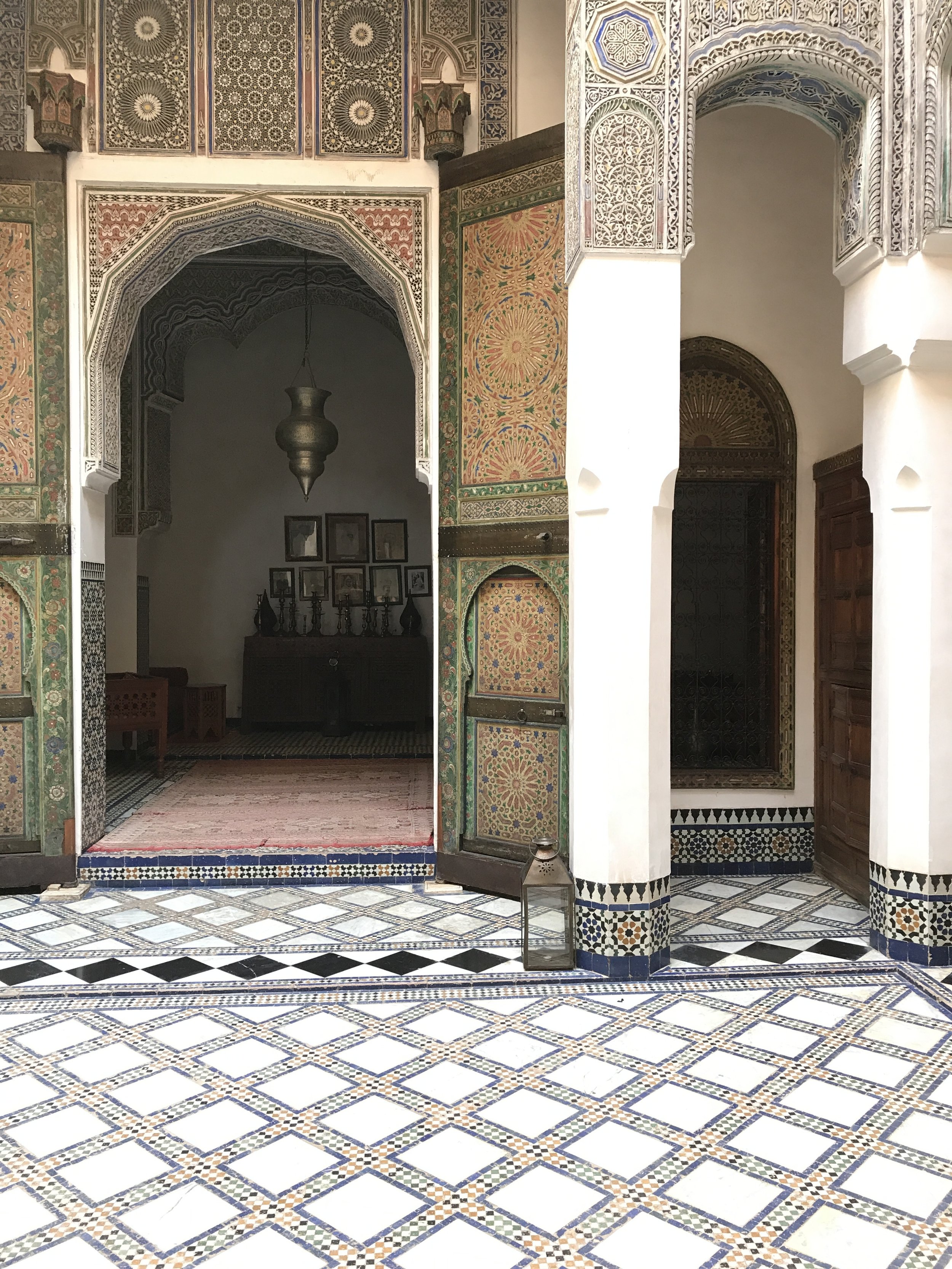  The internal courtyard at Dar Saffarine.  