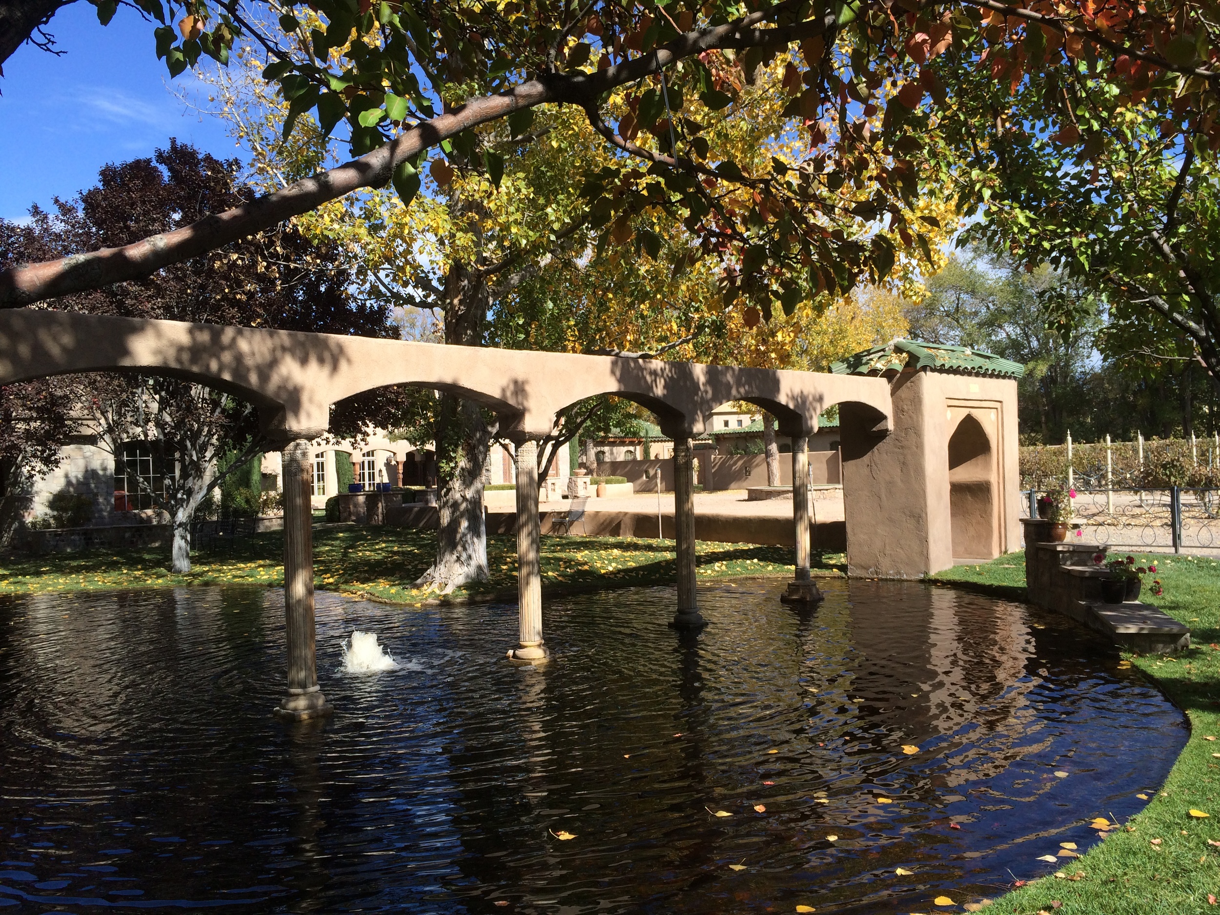 Enjoying the grounds of Casa Rondena