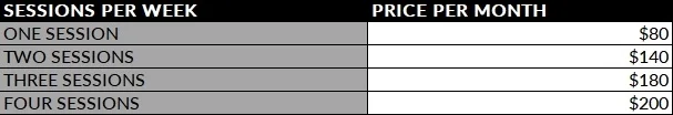 *prices subject to washington state sales tax