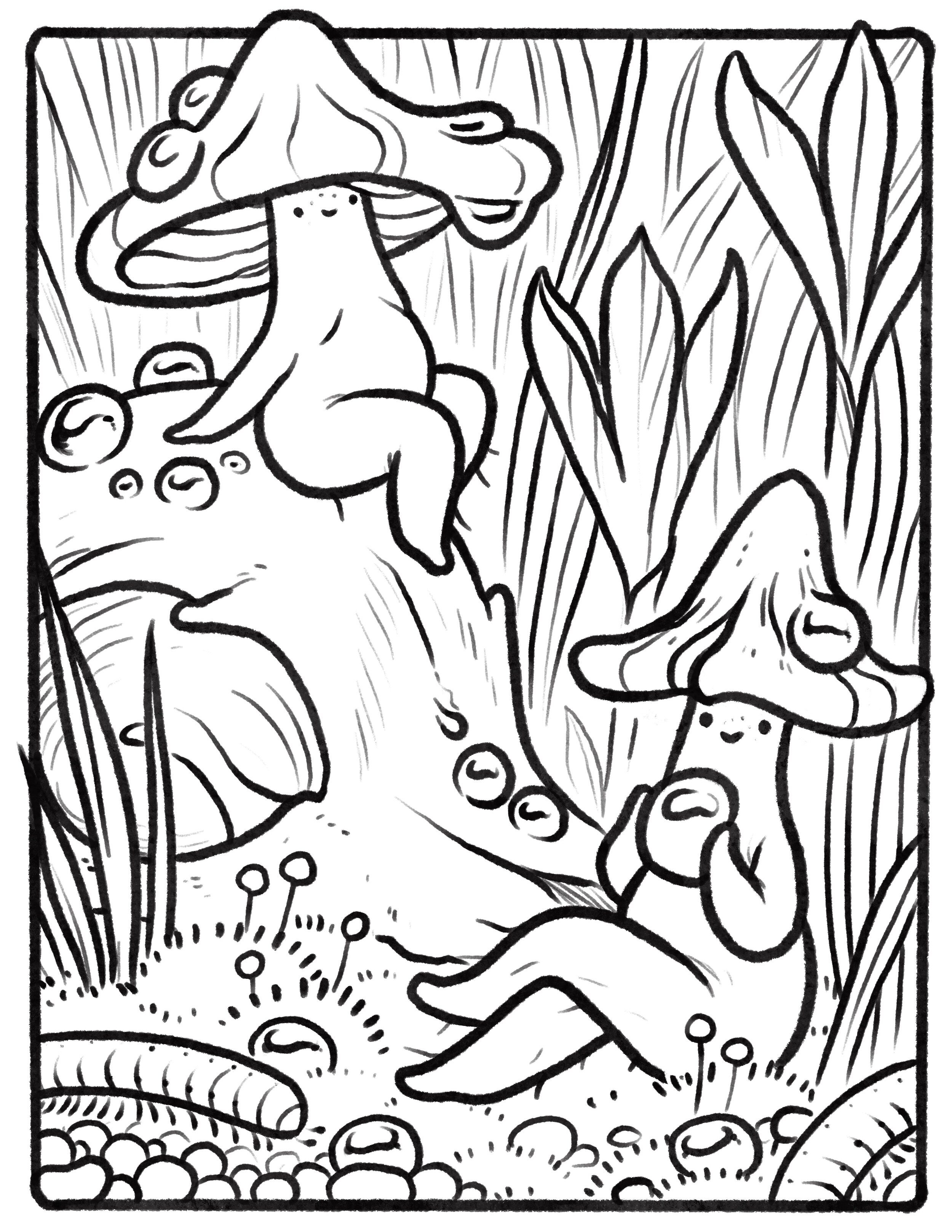 complimentary colouring pages — A Woodward