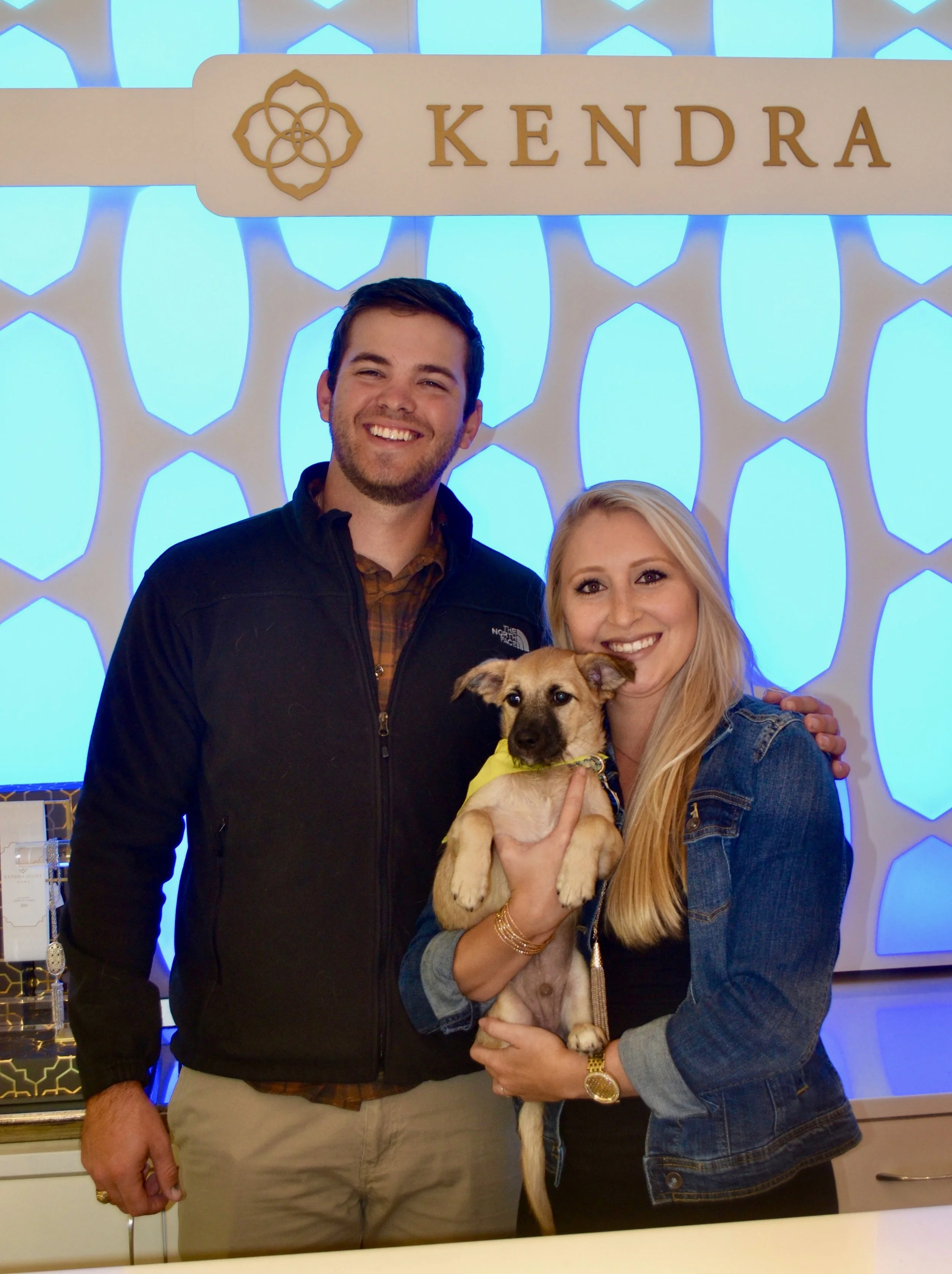 This little pup found his forever home. 