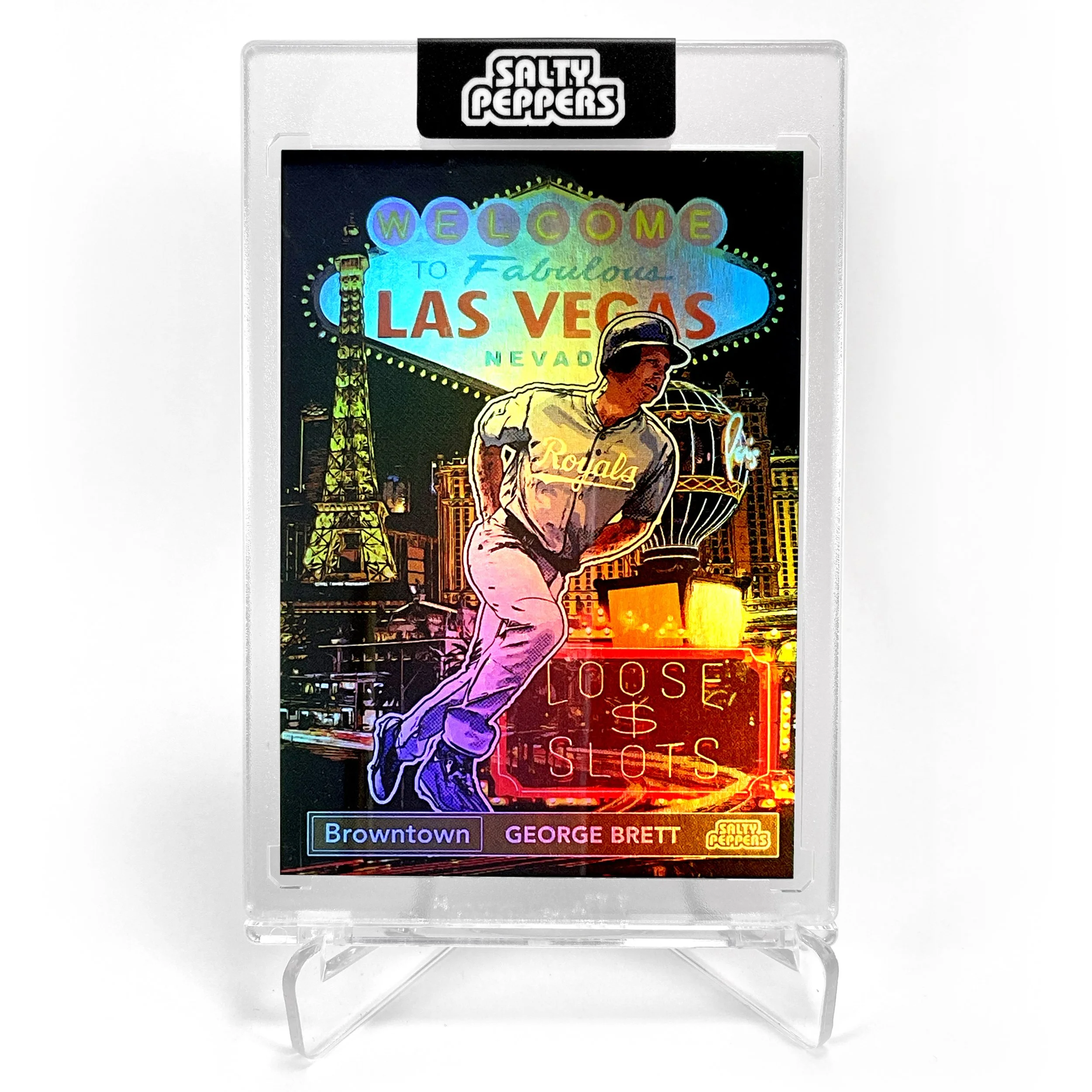 "George Brett: Browntown" holographic card