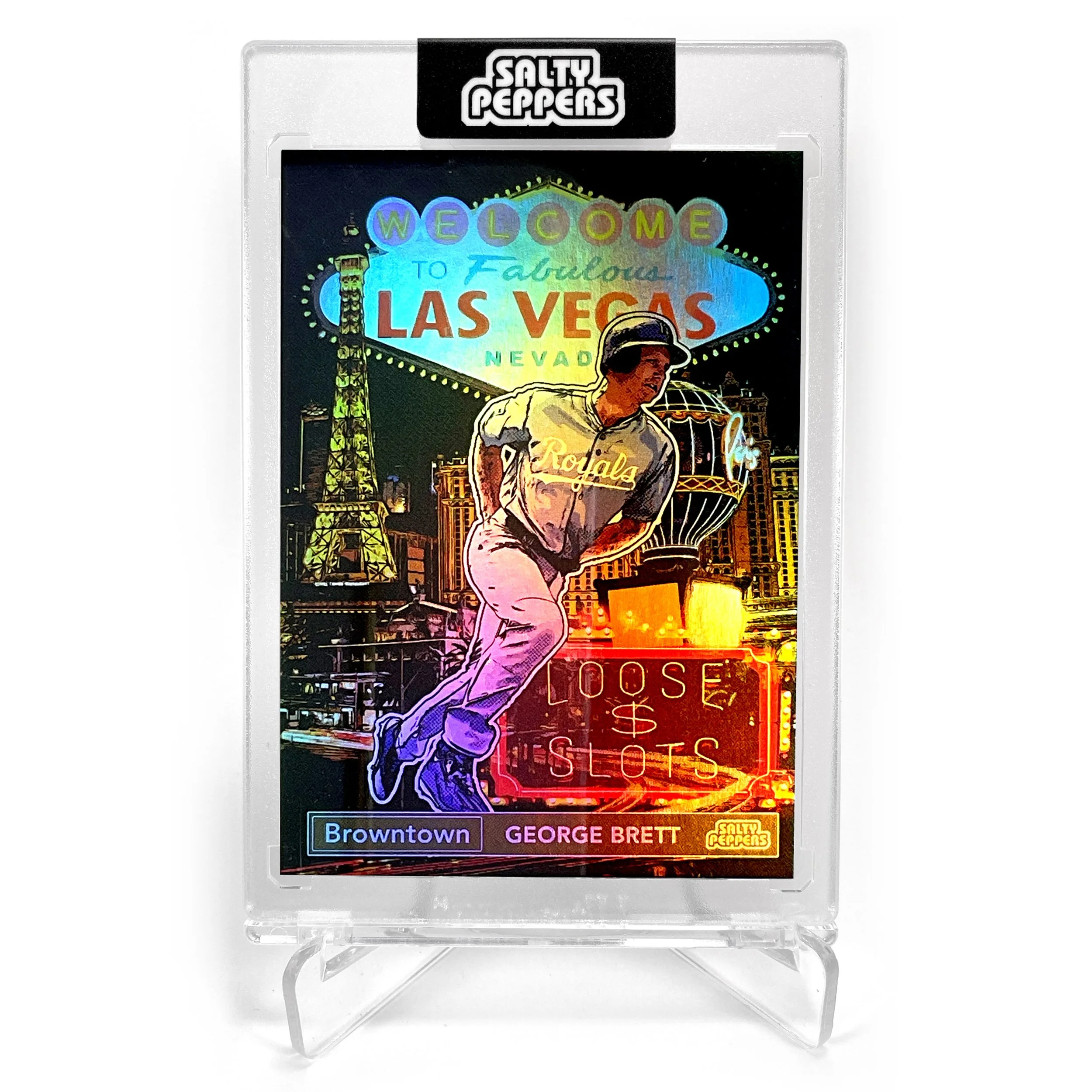 "George Brett: Browntown" holographic card