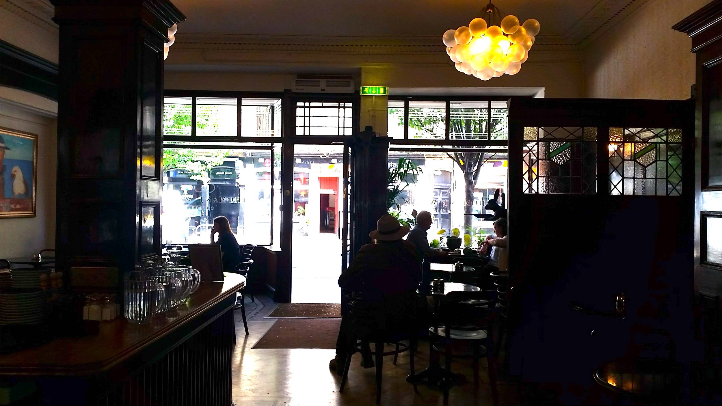 Jeffrey at Thomas J. Walls cafe - Edinburgh