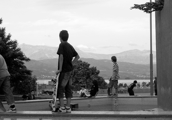 Skateboarding Greece
