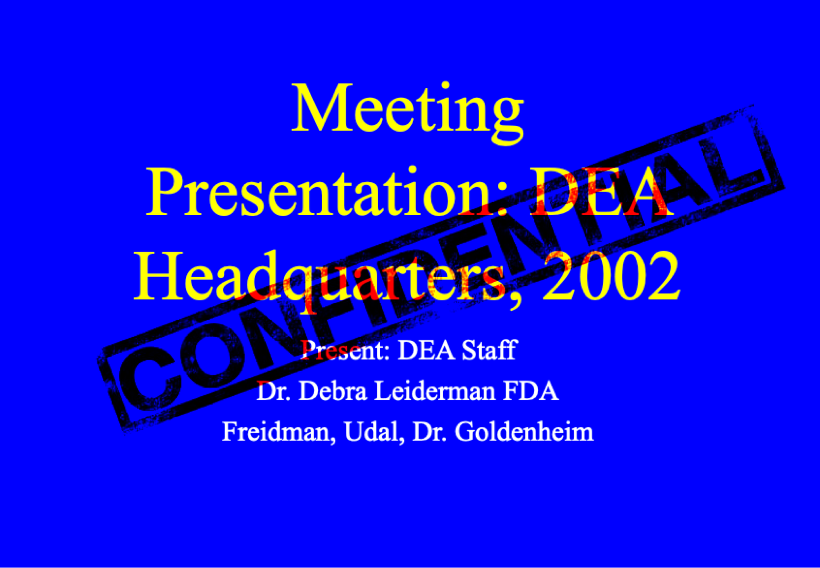 REVEALED: The Explosive 2002 DEA PowerPoint about OxyContin Abuse 