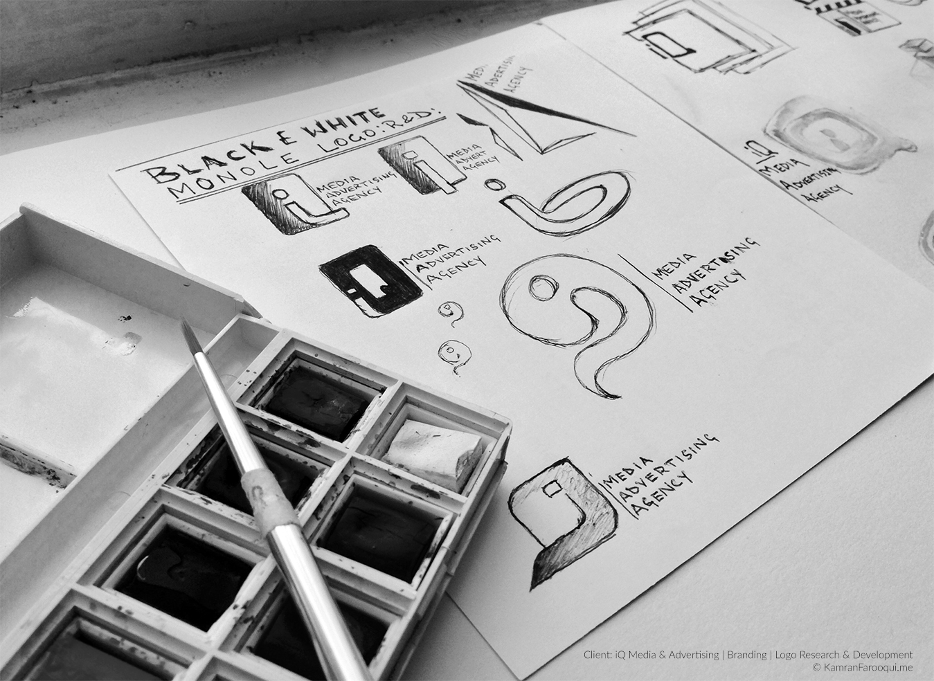 iQ Media & Advertising Client: Brand Logo R&D