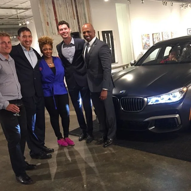 The Ultimate Driving Machine paired with the Ultimate Chef #soulfusion #burnNbake #V12 #gonewiththewindfabulous #octogon #luxuryatitsfinest #nanapeach #bmwblue