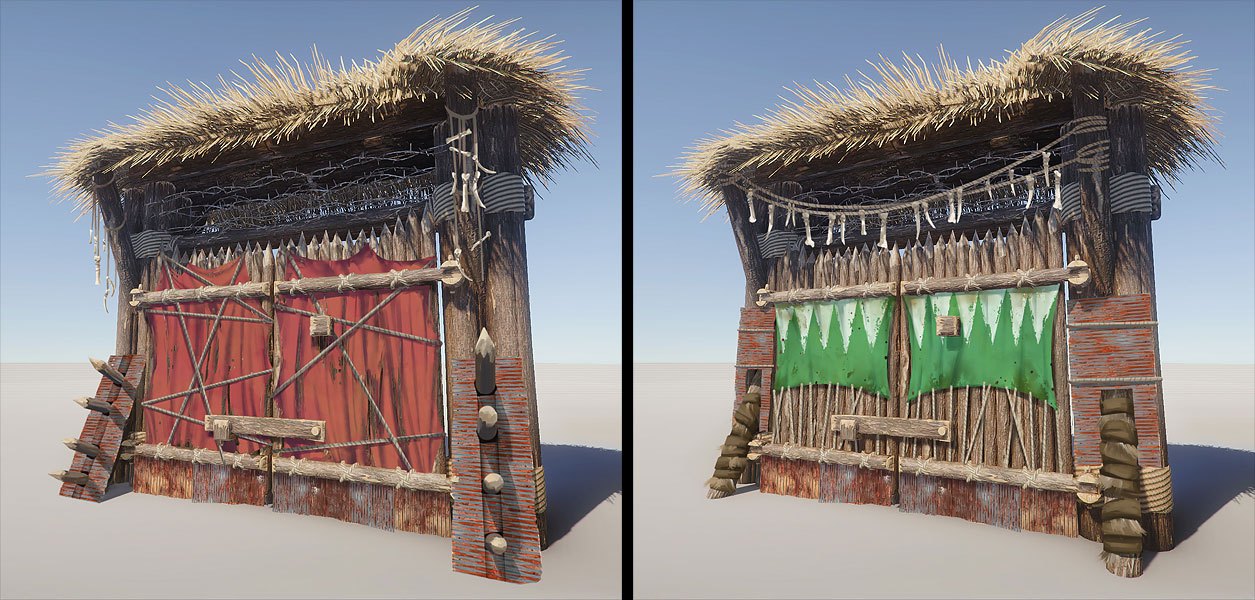A concept shot of gate skins from devblog 80 .
