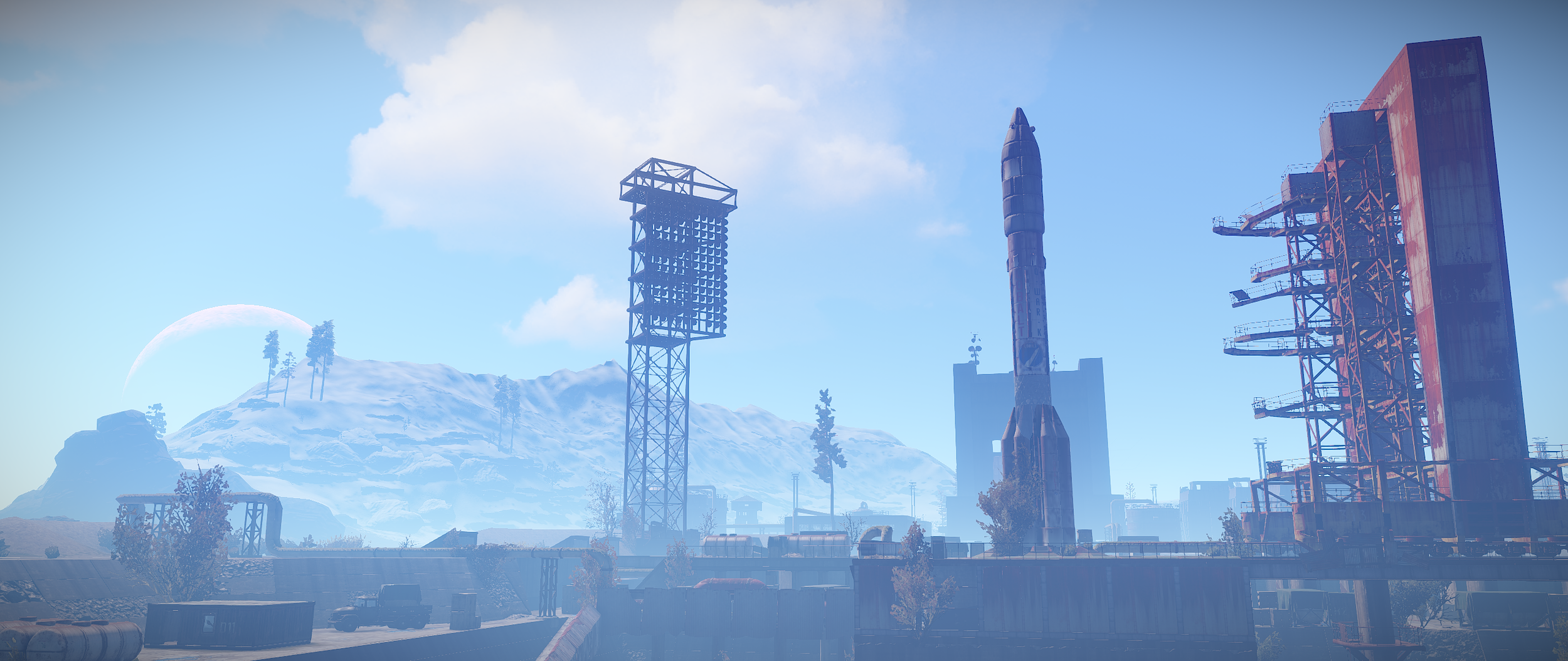 Карта космодрома раст