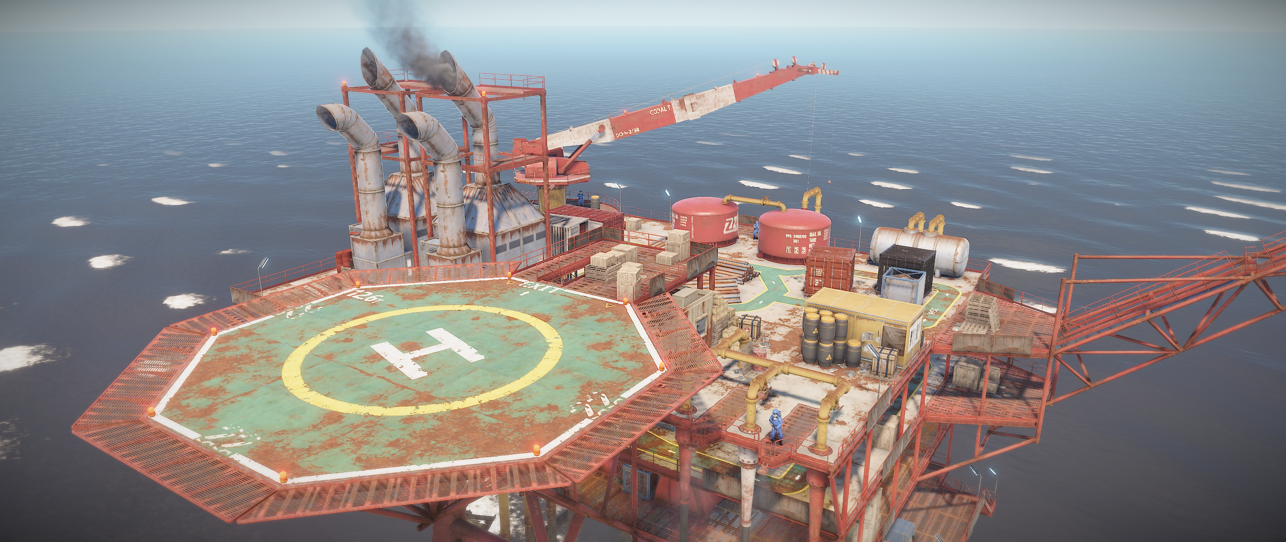 Rust Oil Rig Locked Crate