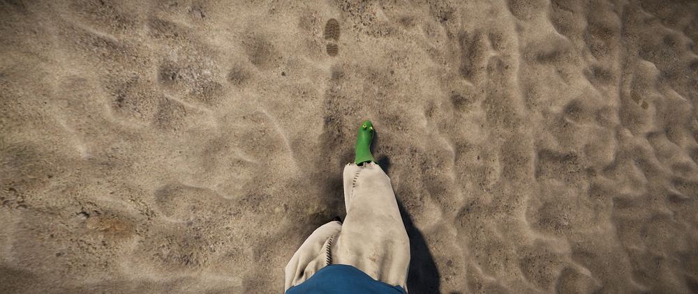 First person feet