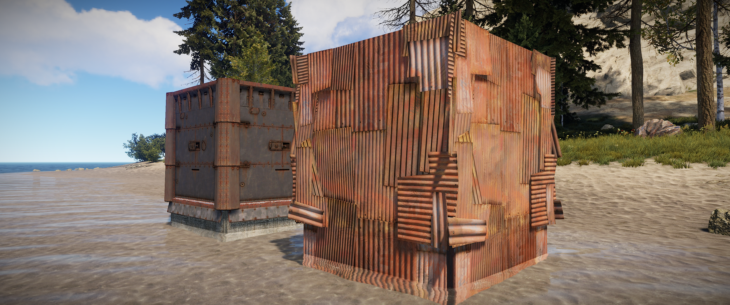 деревянный фундамент rust фото 16
