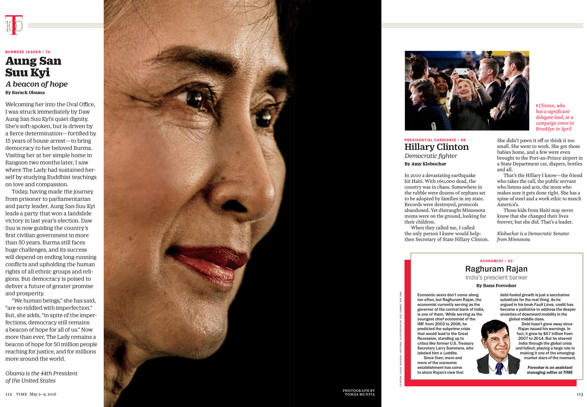 TIME 100 Leaders inside