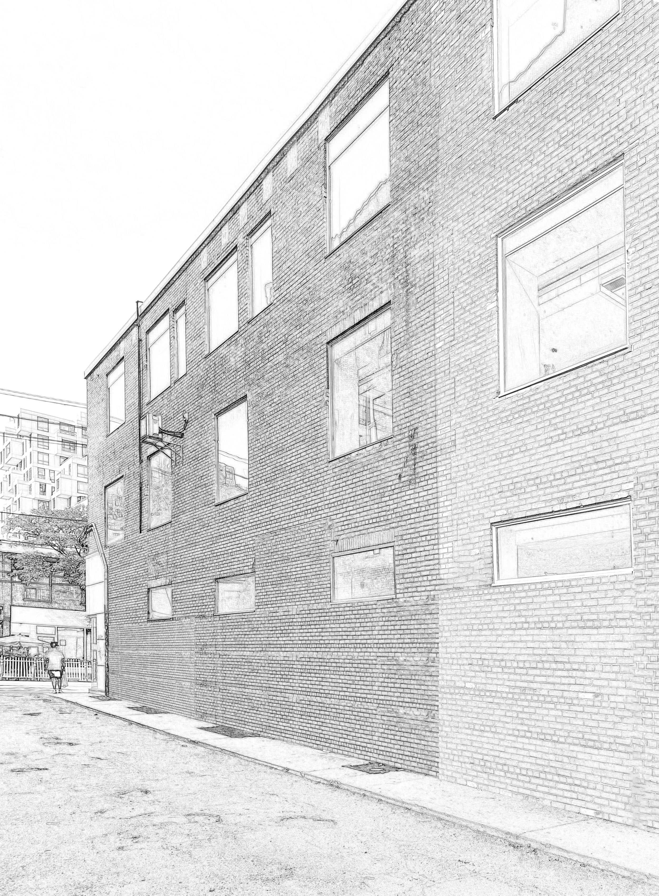 Contextual photo  eastern face of McDougall Lane facing onto Queen Street West.jpg.jpg