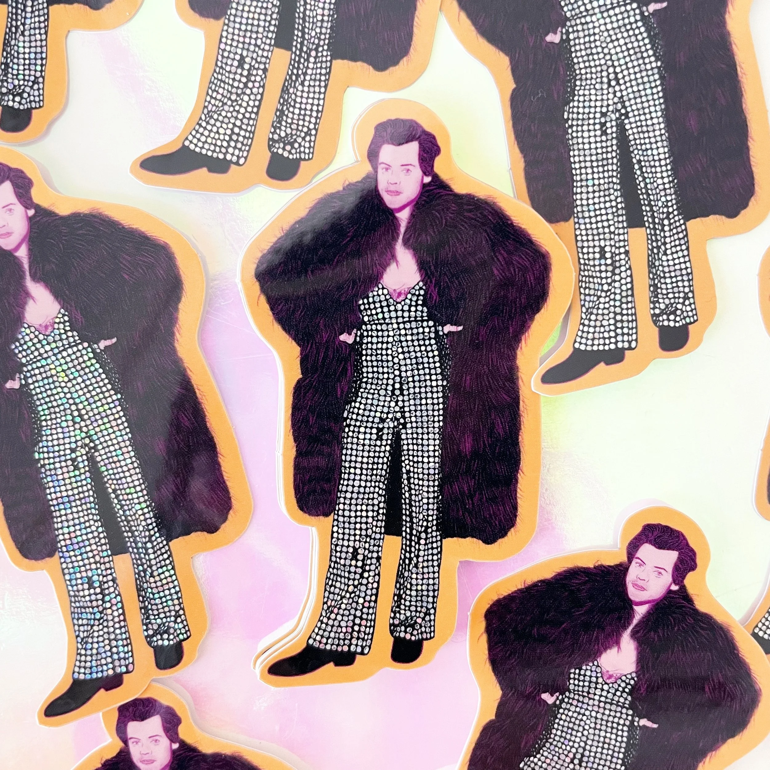 Harry Styles Coachella Glitter Sticker