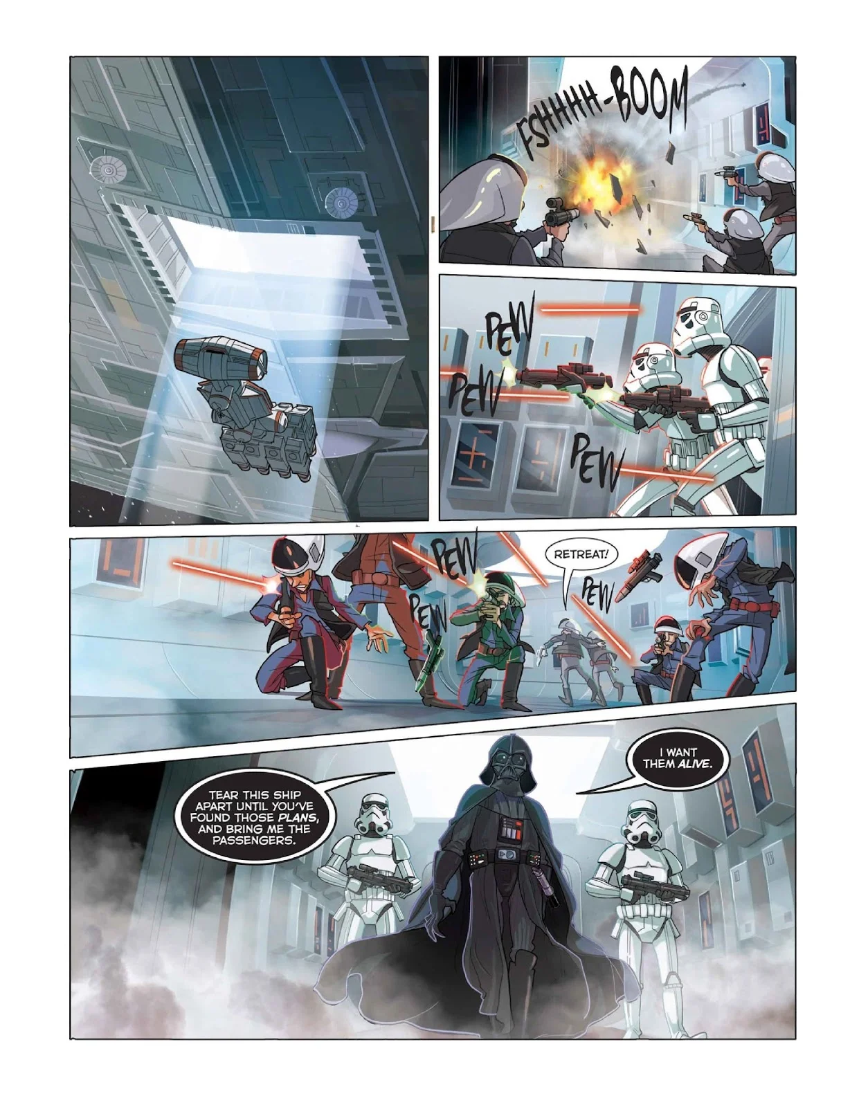 Art by Alessandro Ferrari , STAR WARS: THE ORIGINAL TRILOGY OGN (Disney/IDW)