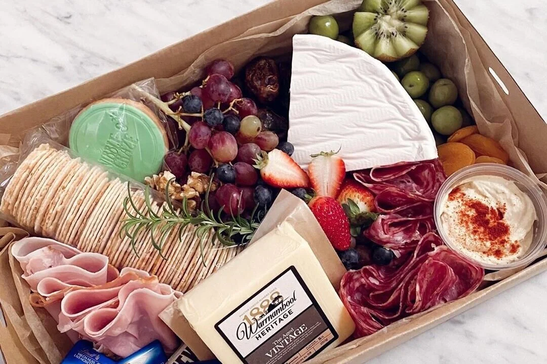 Set up a virtual picnic with delivery grazing boxes!
