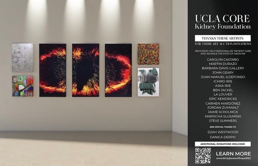 Proud to part of the UCLA CORE KidneyPOWER OF HOPE. Come by and check out the art. Amazing artworks to be auctioned for a great cause. 

.
.
.
.
.
. 
.
.
.
.
.
.
.
.
.
.
.
.
.
.
.

#artstudio #artist #art #artwork #fineart #studio #oaxaca #mexico #au