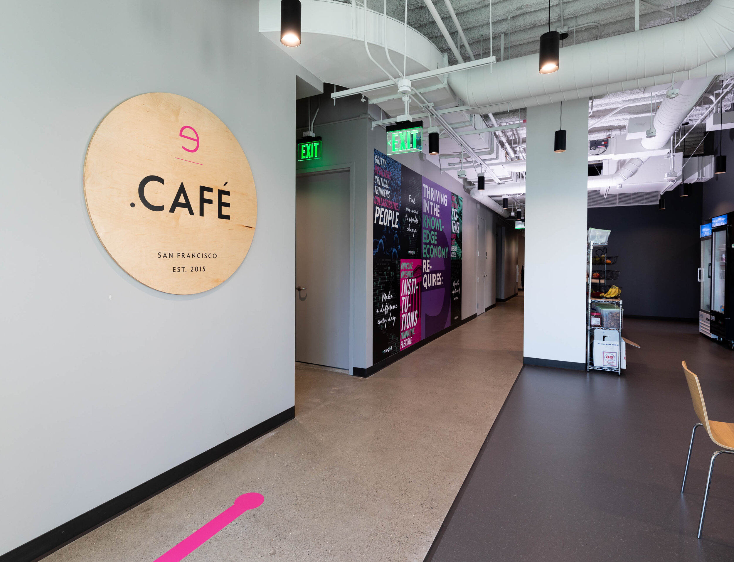 AFTER - CAFE WAYFINDING + COMPANY BRAND EXPRESSION 