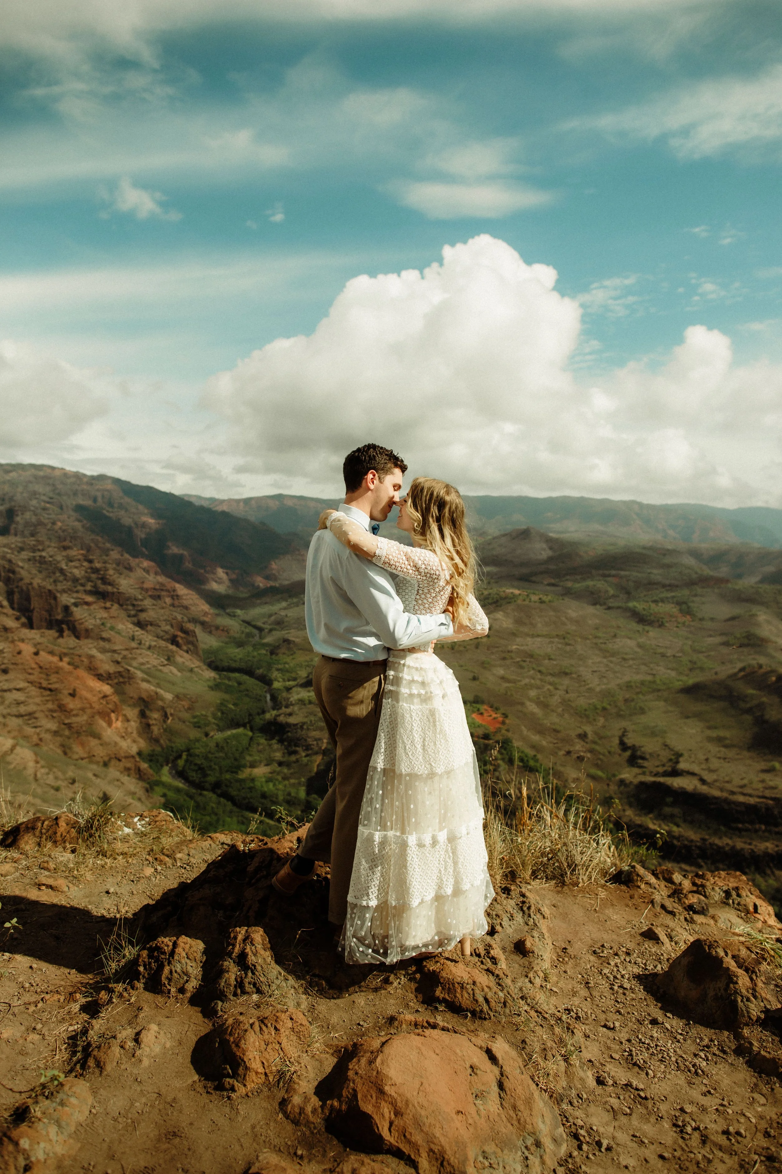 Red Dirt Waterfall, Kauai + Oahu, Underwater Couples Session