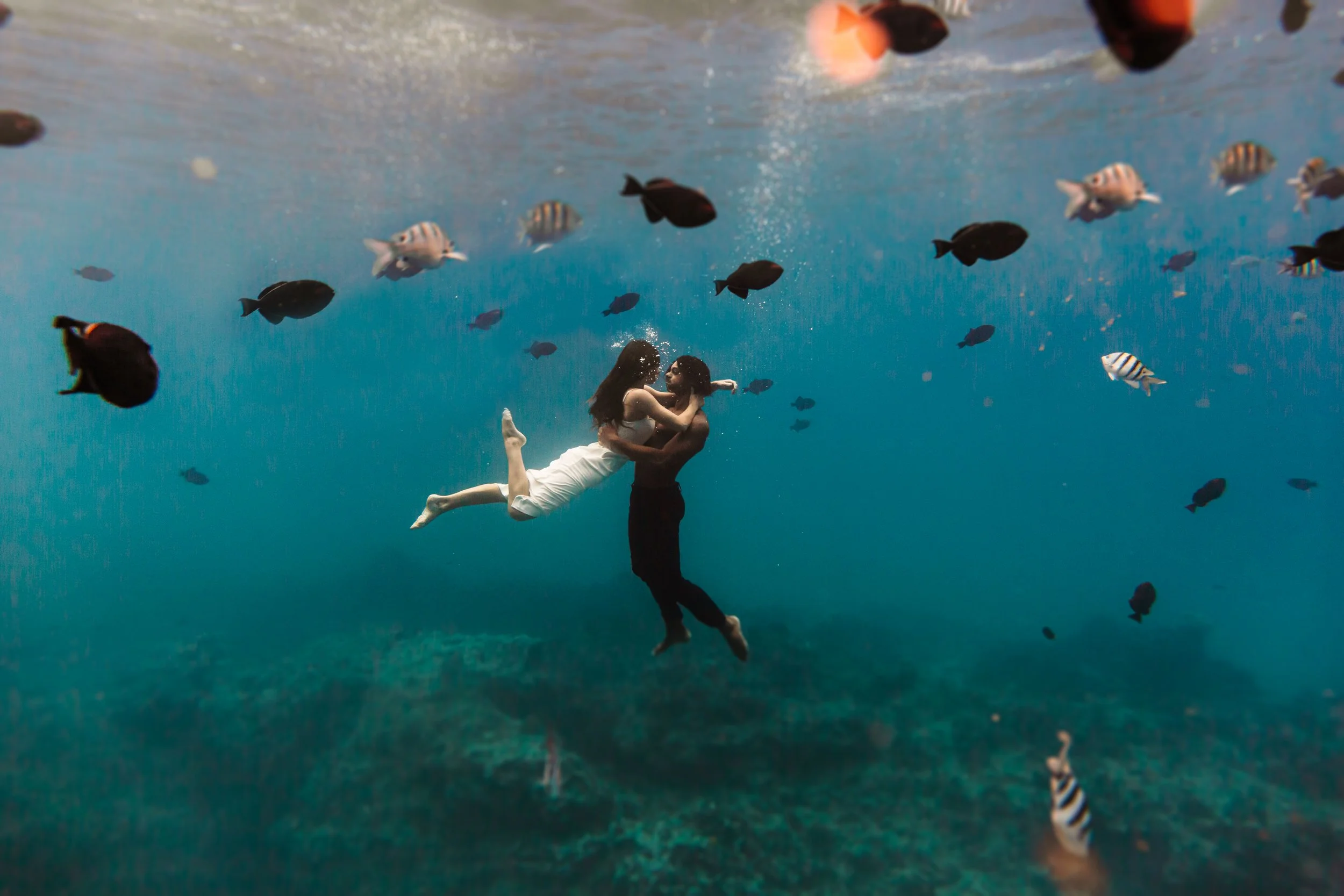 Gianna and Naeco's Sailboat and Underwater Couple's Session