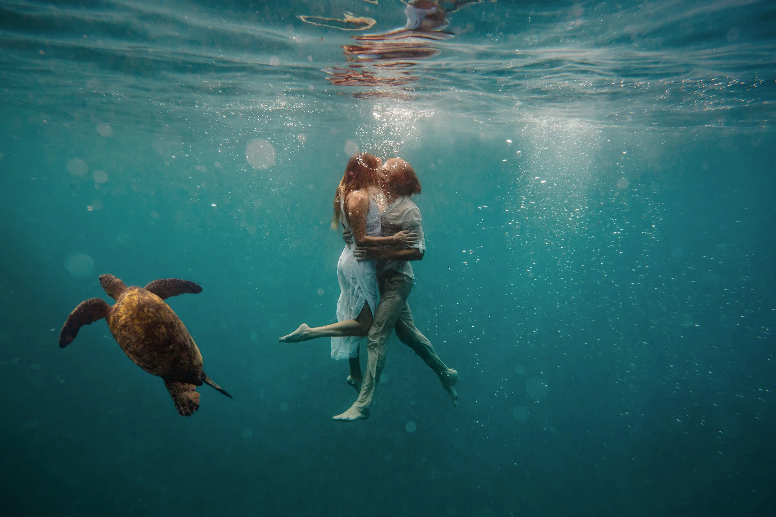Sailboat and Underwater Wedding Portraits