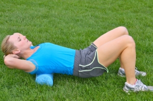 Horizontal thoracic foam roller mobilisation