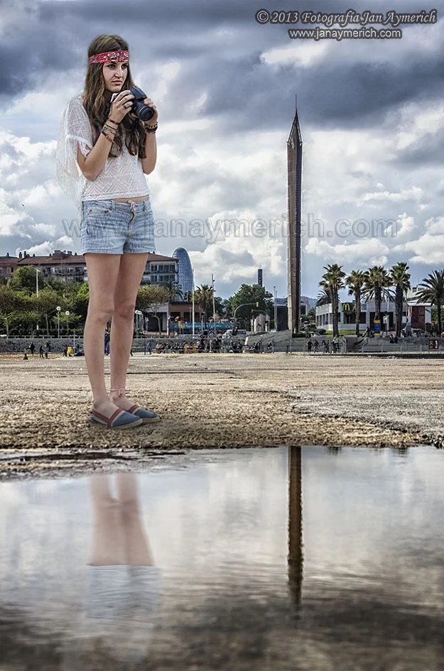 The tourist on the beach