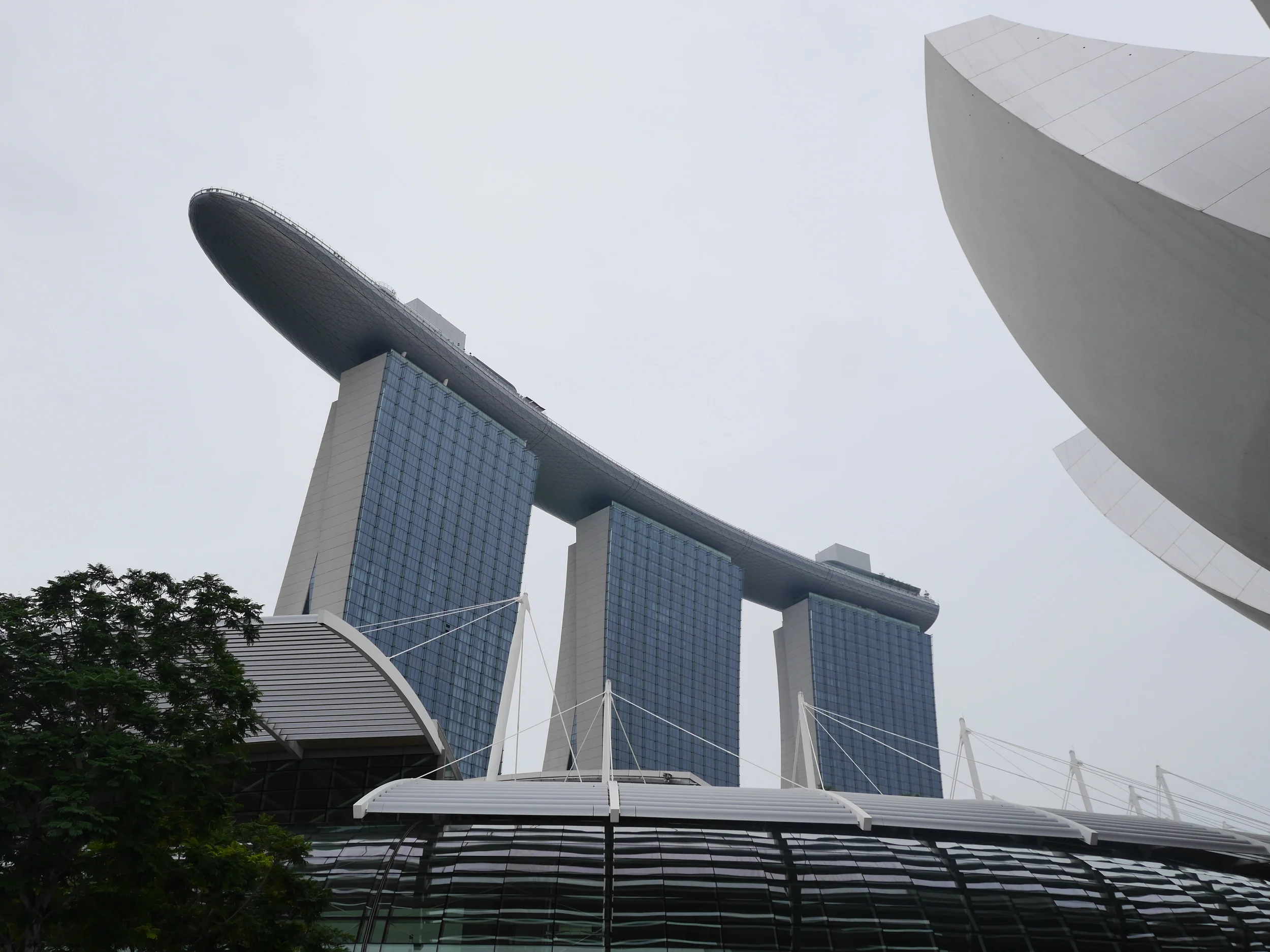  A view of the Marina Bay Sands hotel. It's completely surreal. 