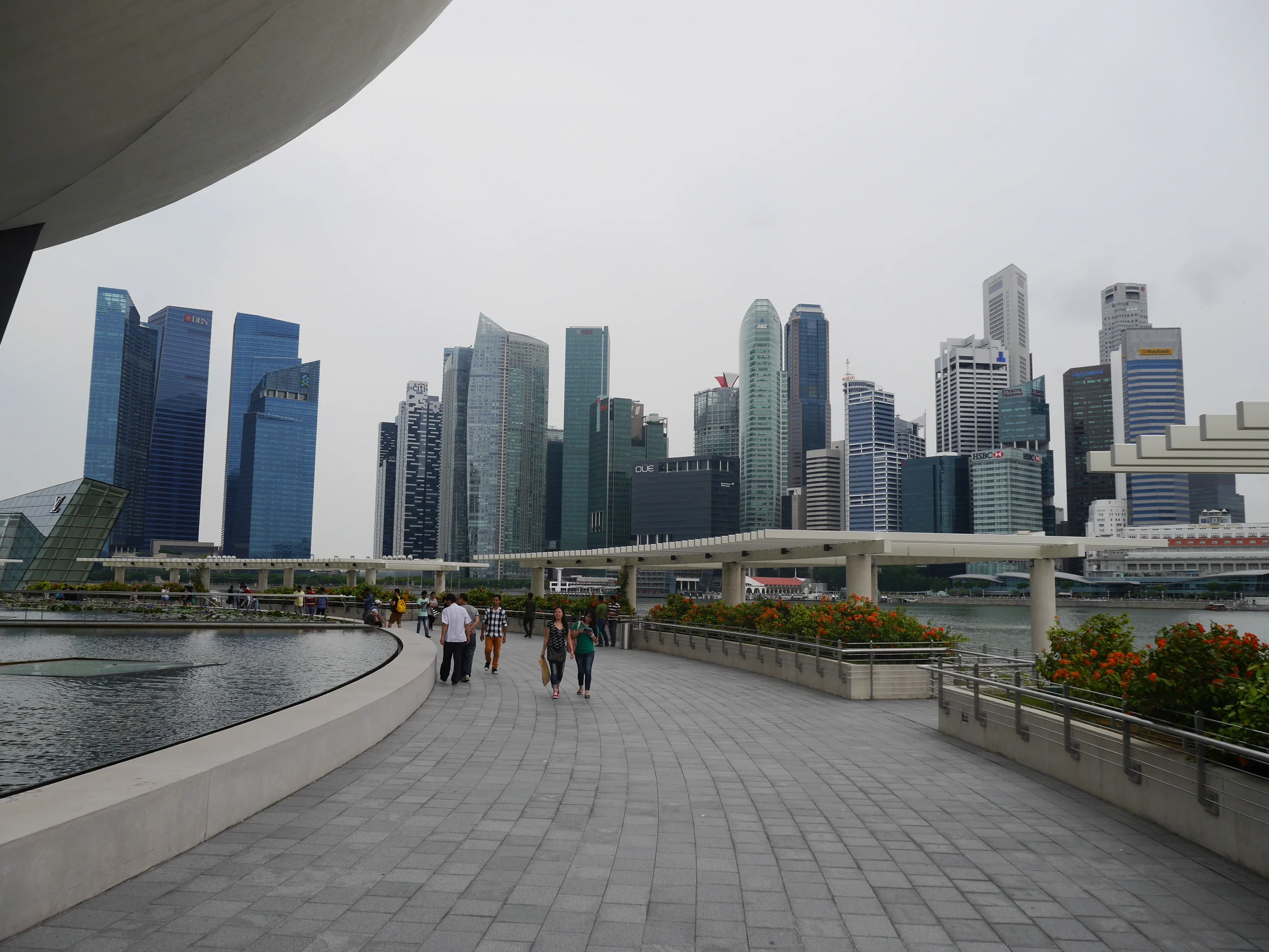  Another view of the Singapore skyline. 