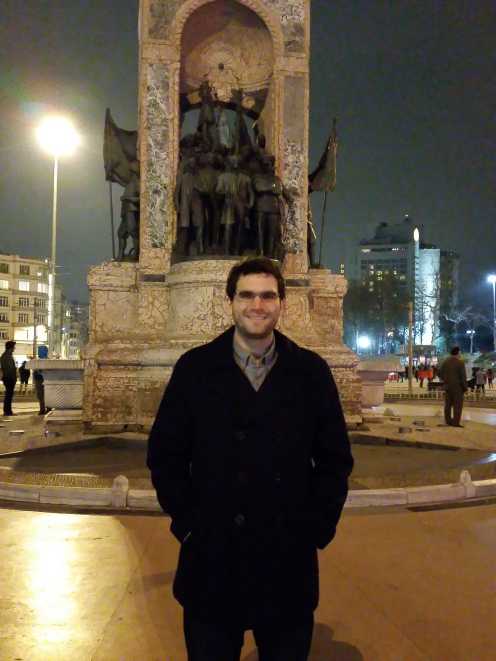  Me posing at Taksim Square. 