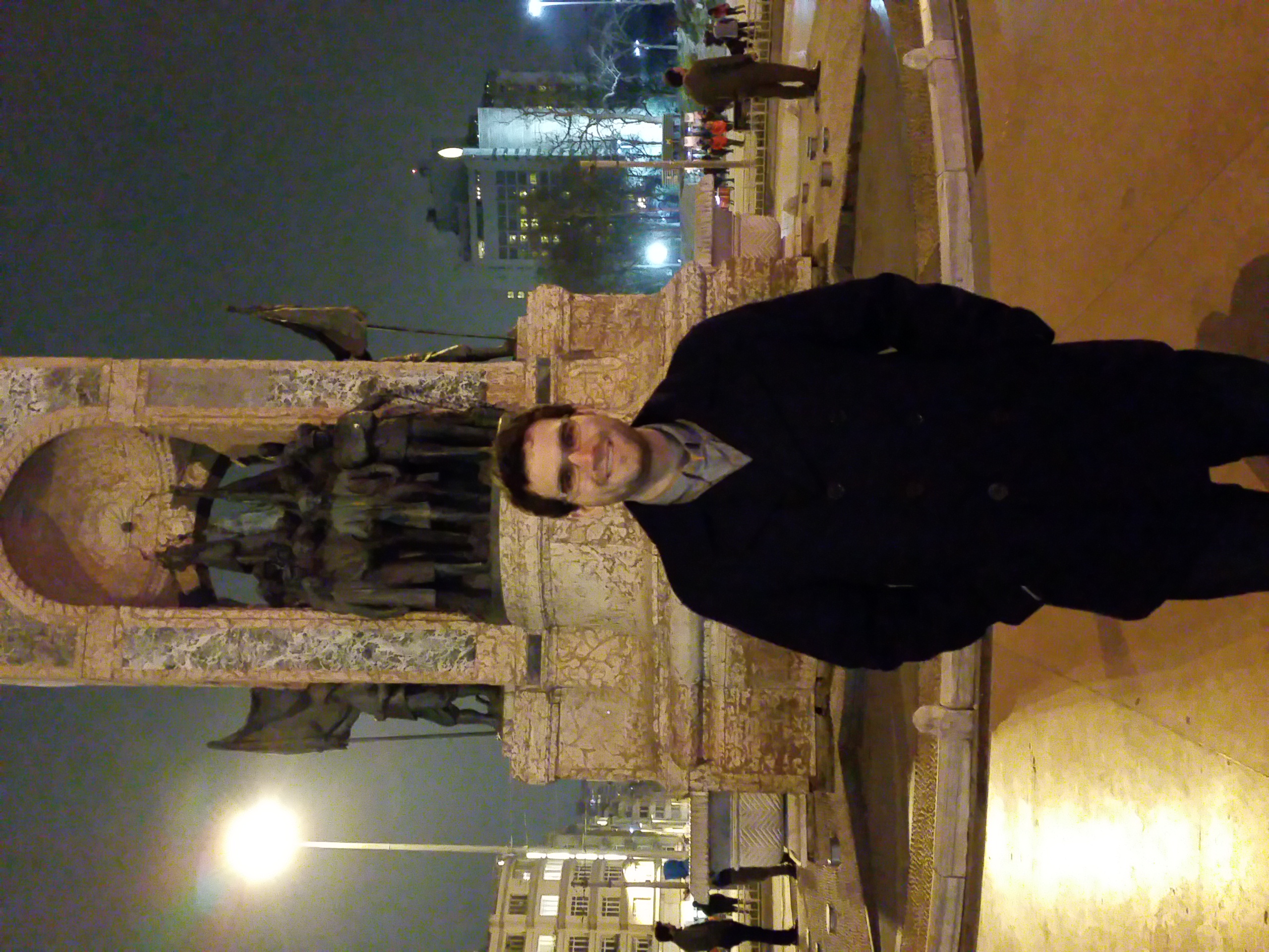 Me posing at Taksim Square.
