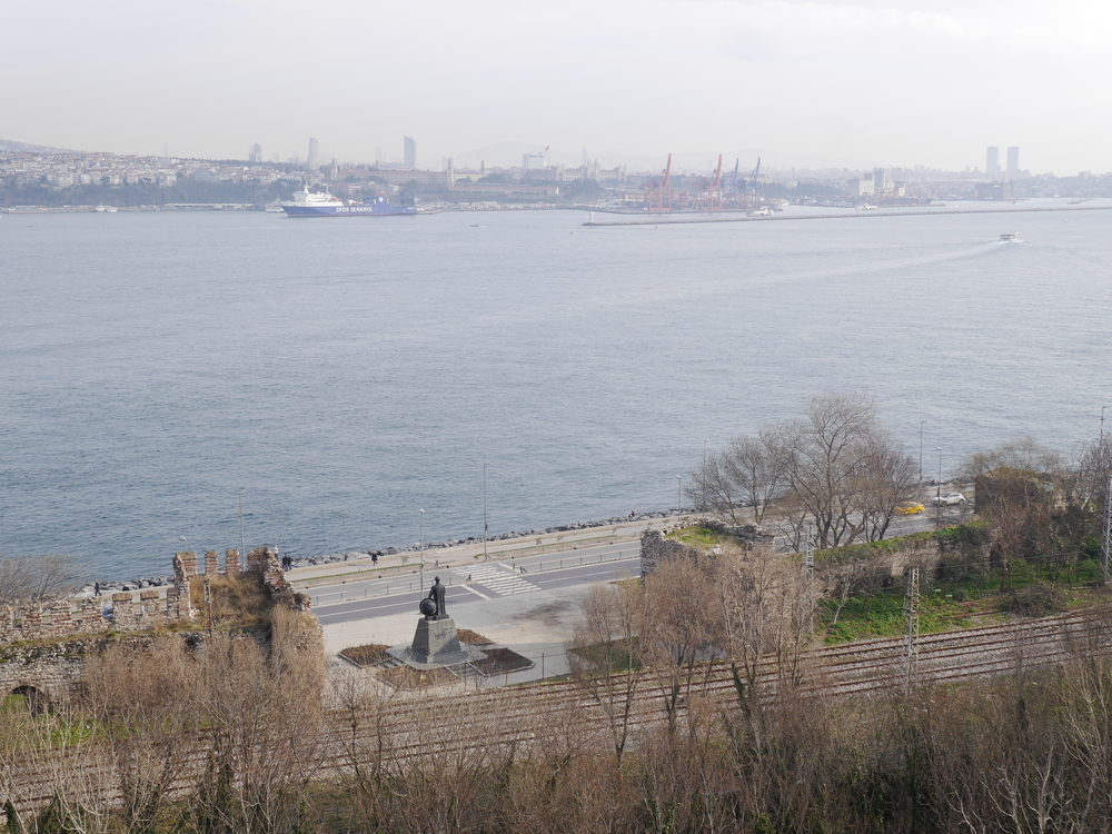 Looking across the Bosphorus. 