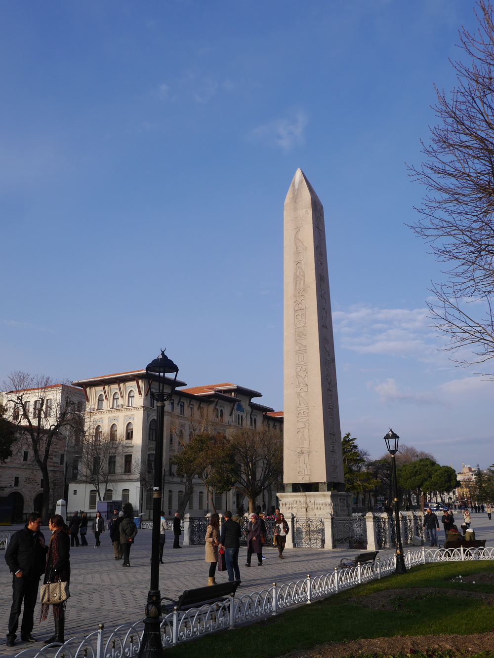  The  Obelisk of Theodosius  at the site of the  Hippodrome of Constantinople . 