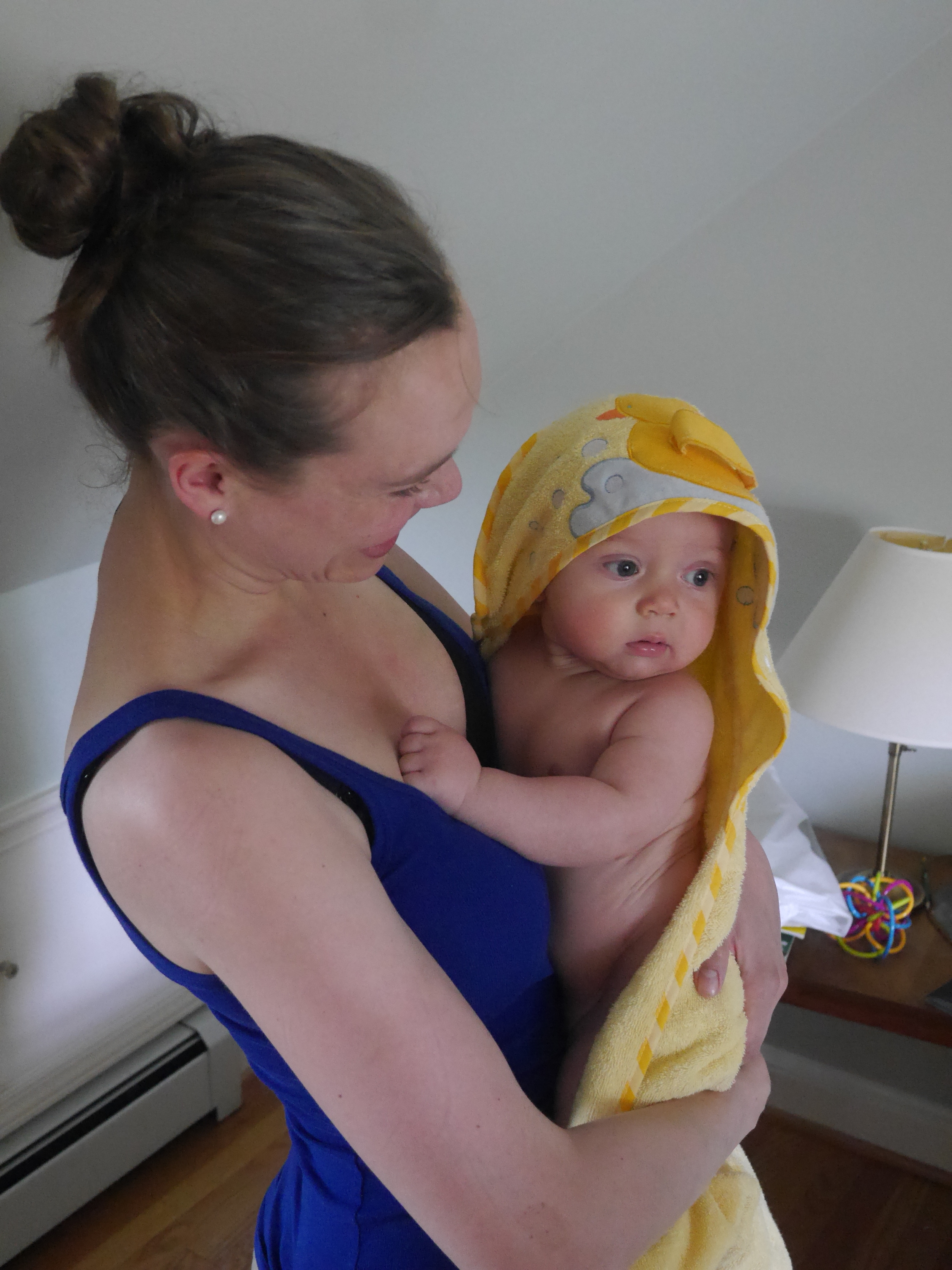  Gabriel in his post-bath pre-shoot dressing gown. 