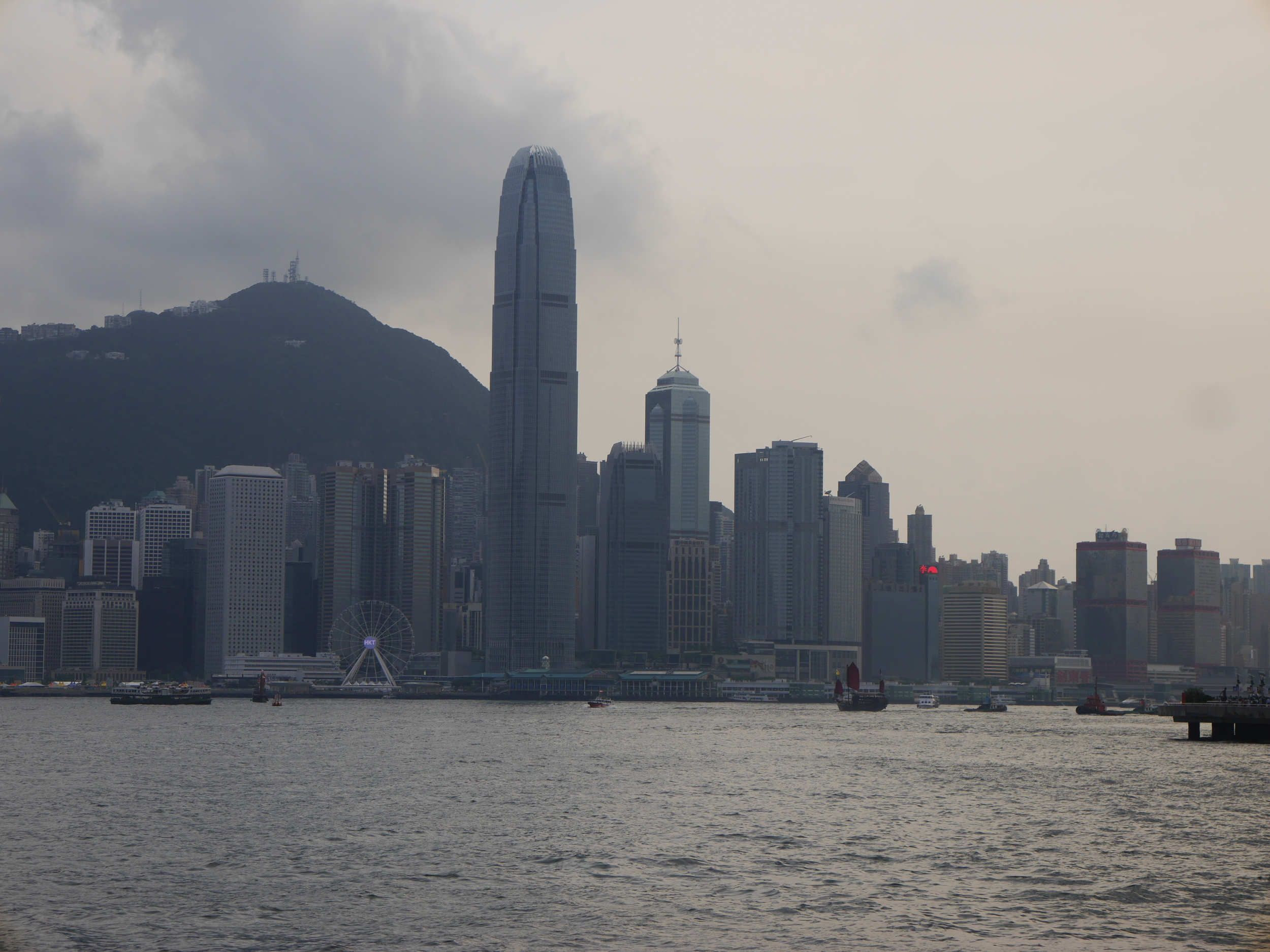  Another shot of the waterfront, featuring the second tallest building in Hong Kong,  Two International Finance Centre . 