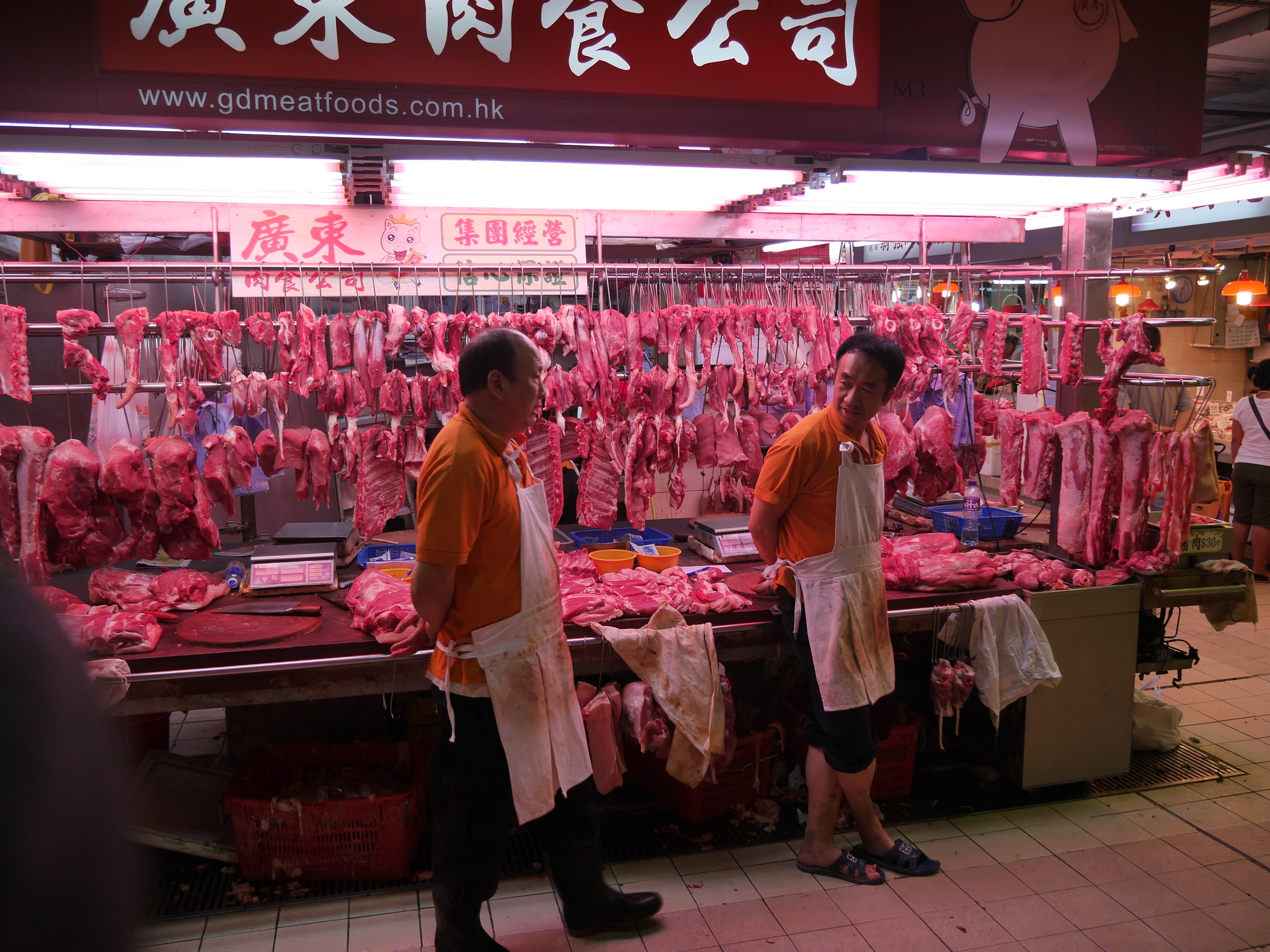  A butcher shop. 