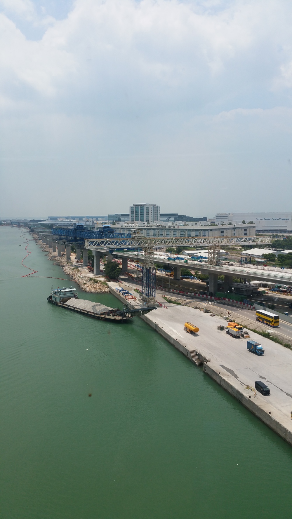  Lots of construction going on. I think for the  Hong Kong - Zhuhai - Macau bridge . 