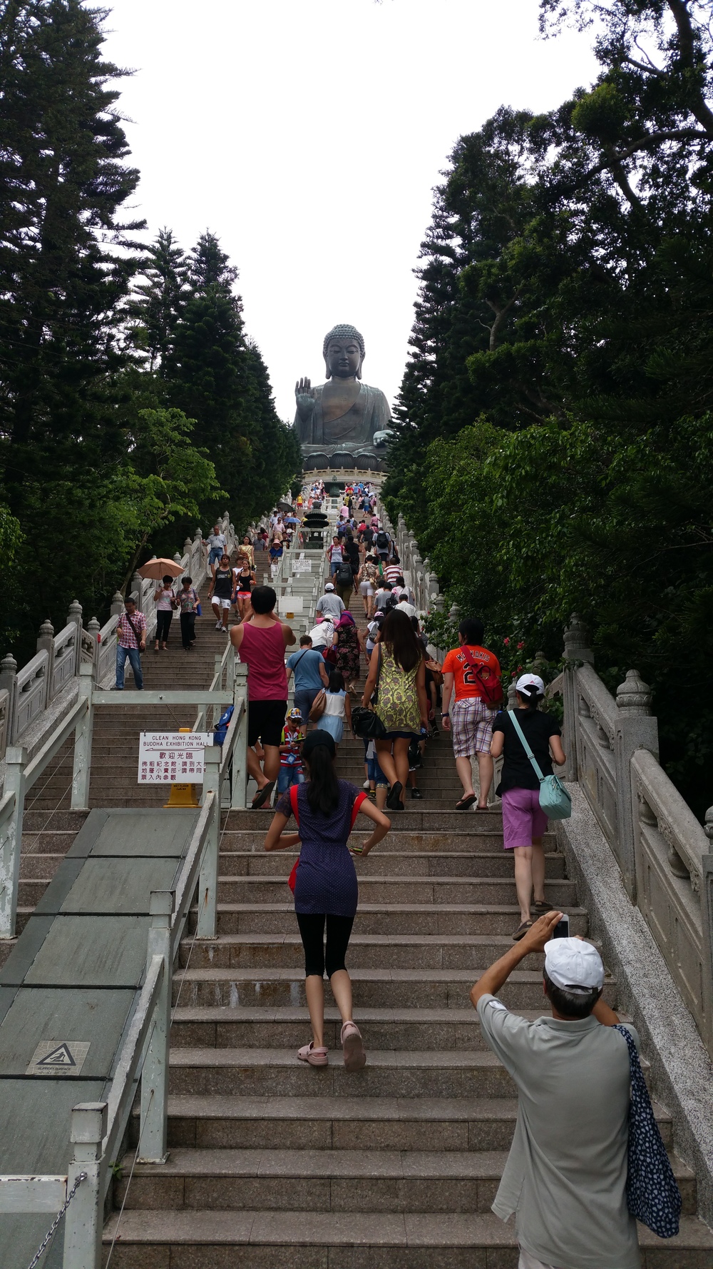  Stairs leading to the Buddha. 