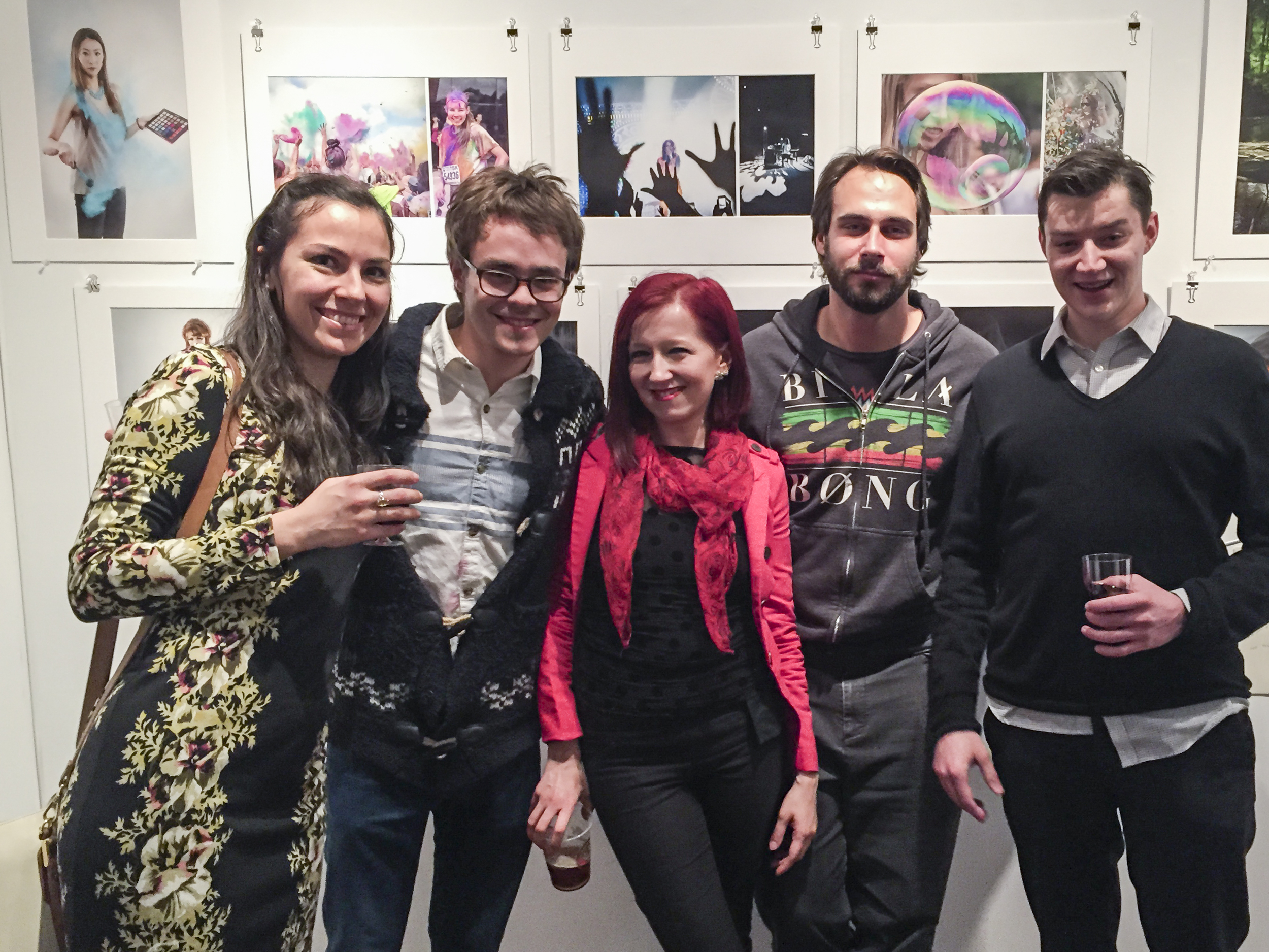 Me & my chosen family at my vernissage