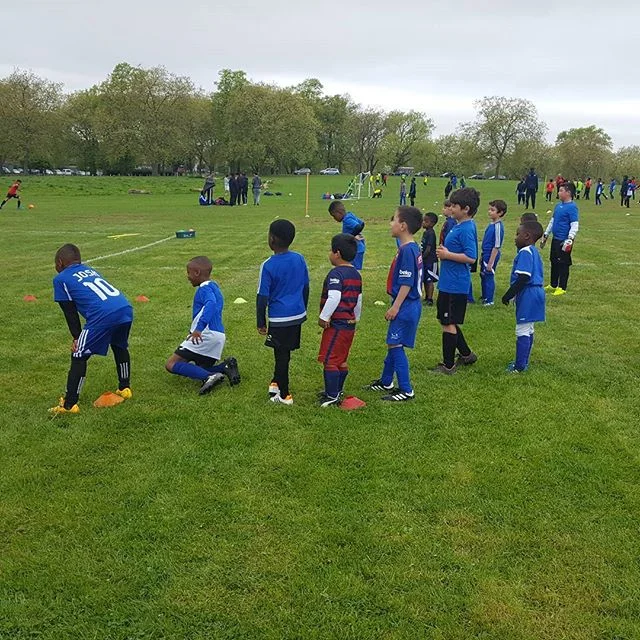 Our under 6/7 listening to their coach during training 22.04.17