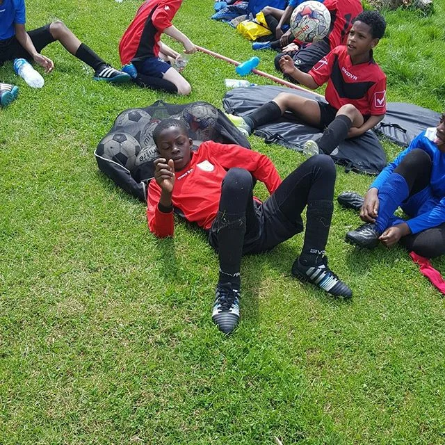 Under 10's taking a break during training. 27.05.17